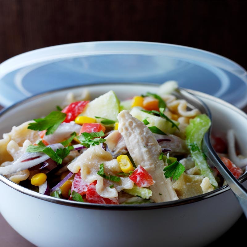 Photo of Chicken salad with wholewheat pasta by WW