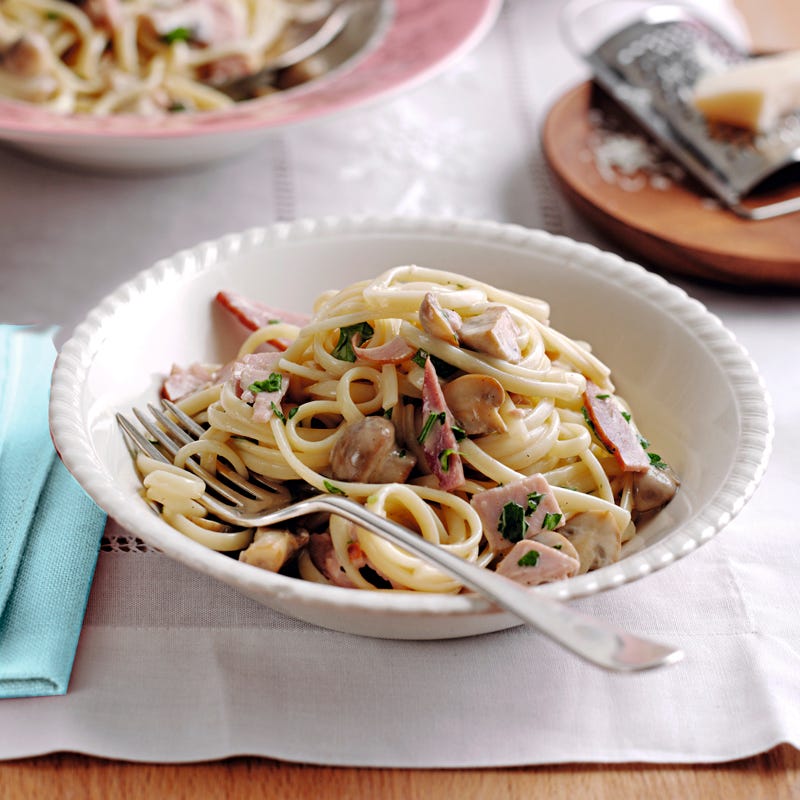 Foto Schinken-Pilz-Linguine von WW