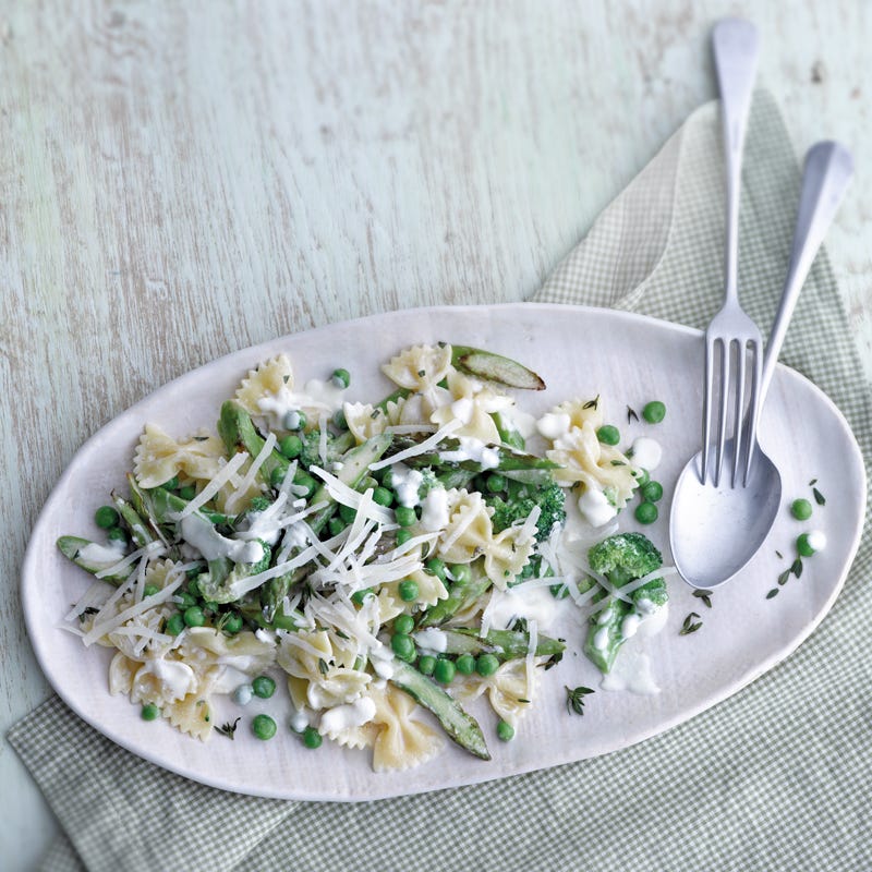 Foto Pasta mit grünem Gemüse von WW