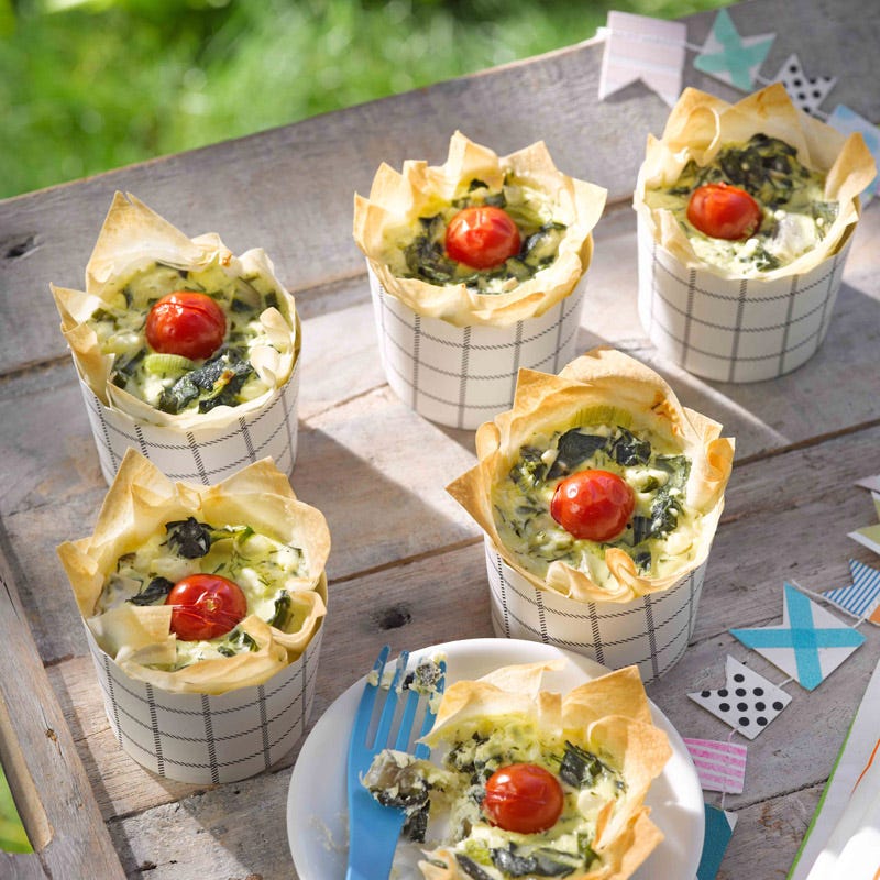 Mangold-Tomaten-Törtchen