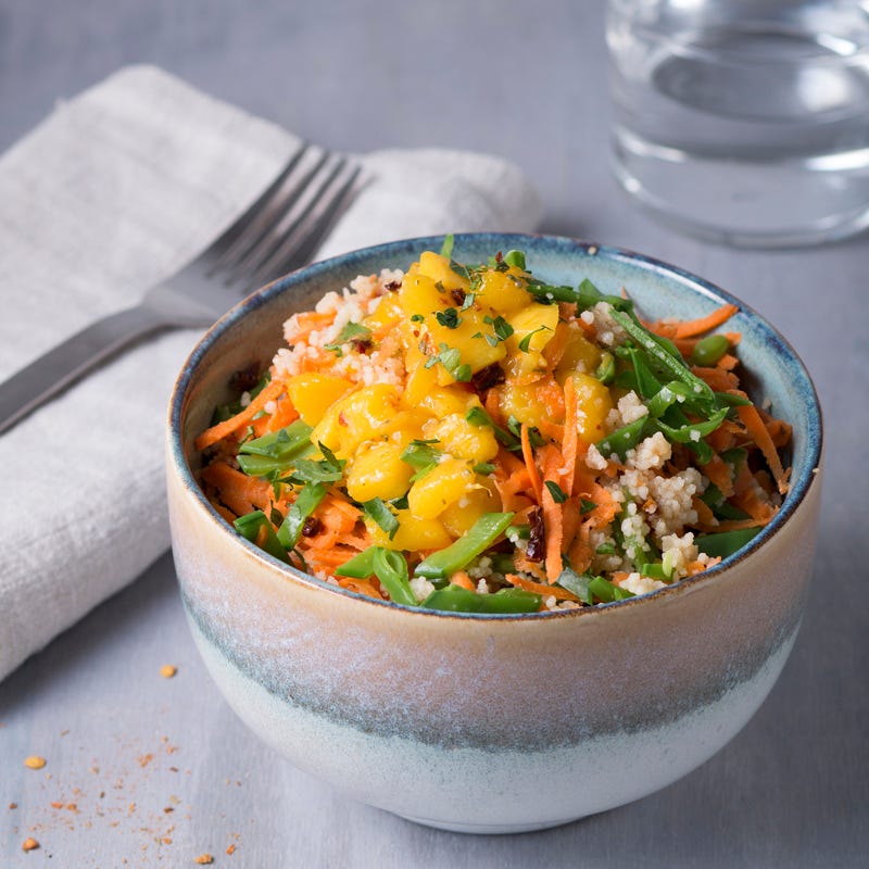 Foto Gemüsecouscous mit pikantem Mango-Kräuter-Chutney von WW