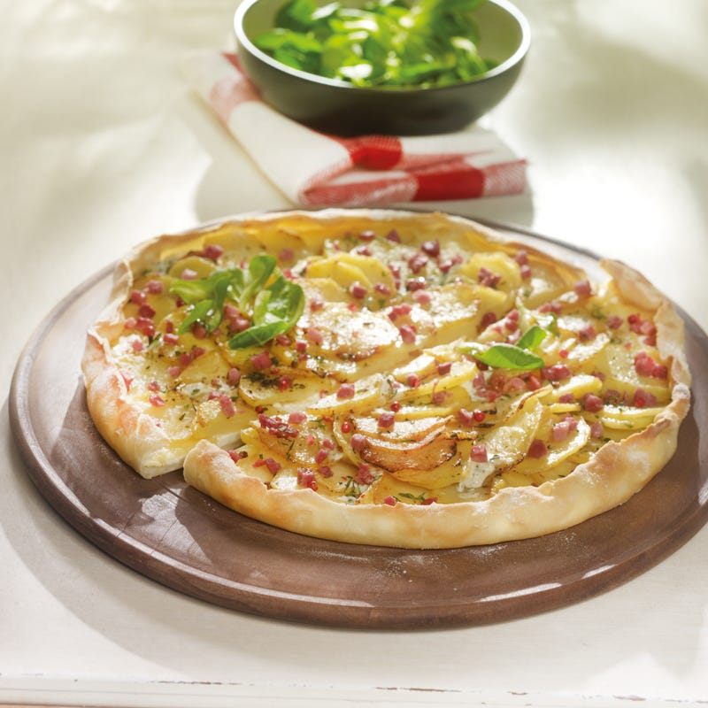 Foto Kartoffelflammkuchen mit Feldsalat von WW