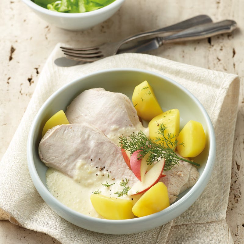 Foto Putenbrust mit Apfel-Meerrettich-Sauce von WW