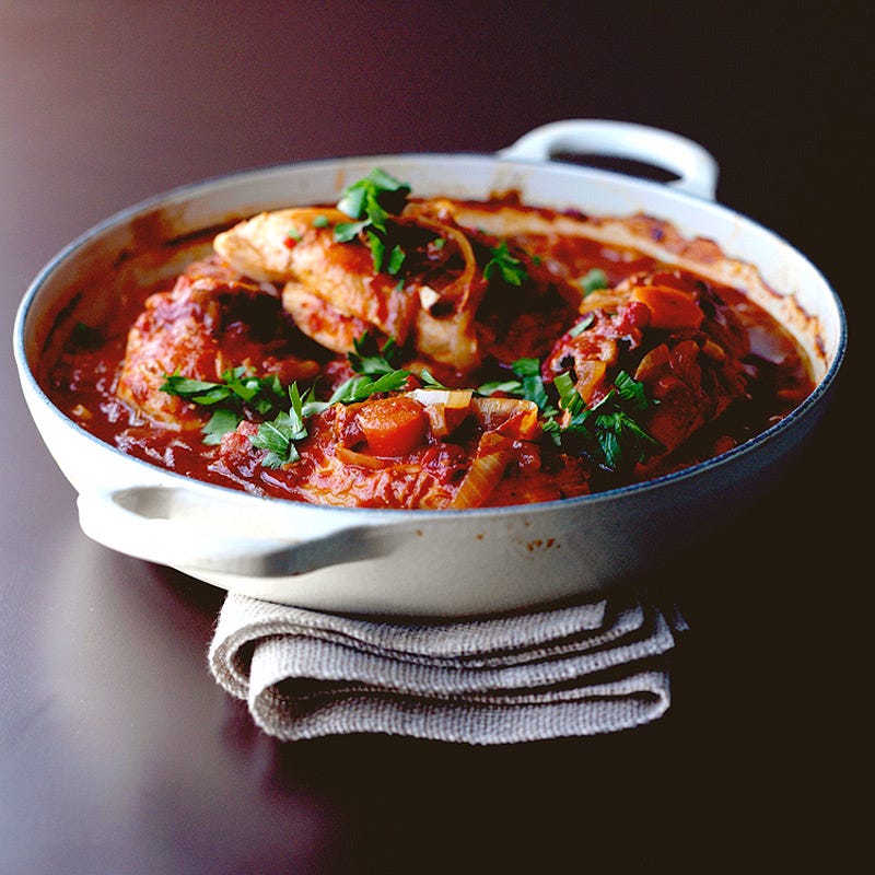 Champignon-Hühnchen-Gratin