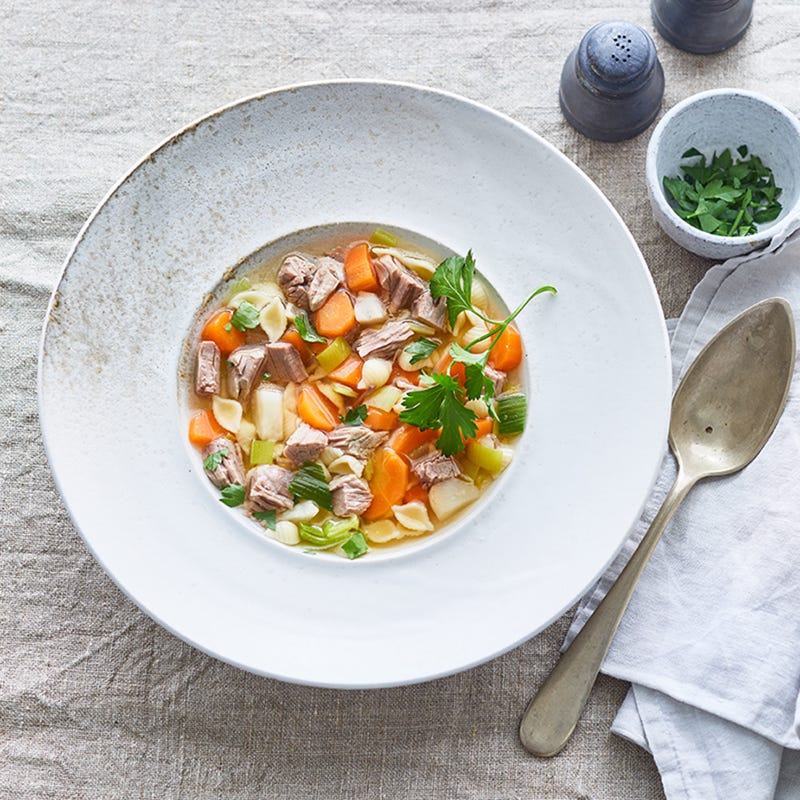 Feine Rindfleischsuppe