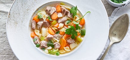 Feine Rindfleischsuppe