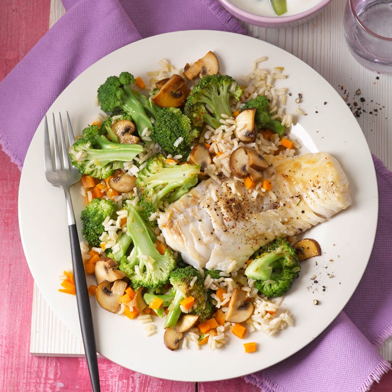 Foto Gemüsereis mit Fisch von WW