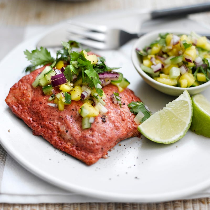 Tandoori-Lachs mit Mango-Salsa