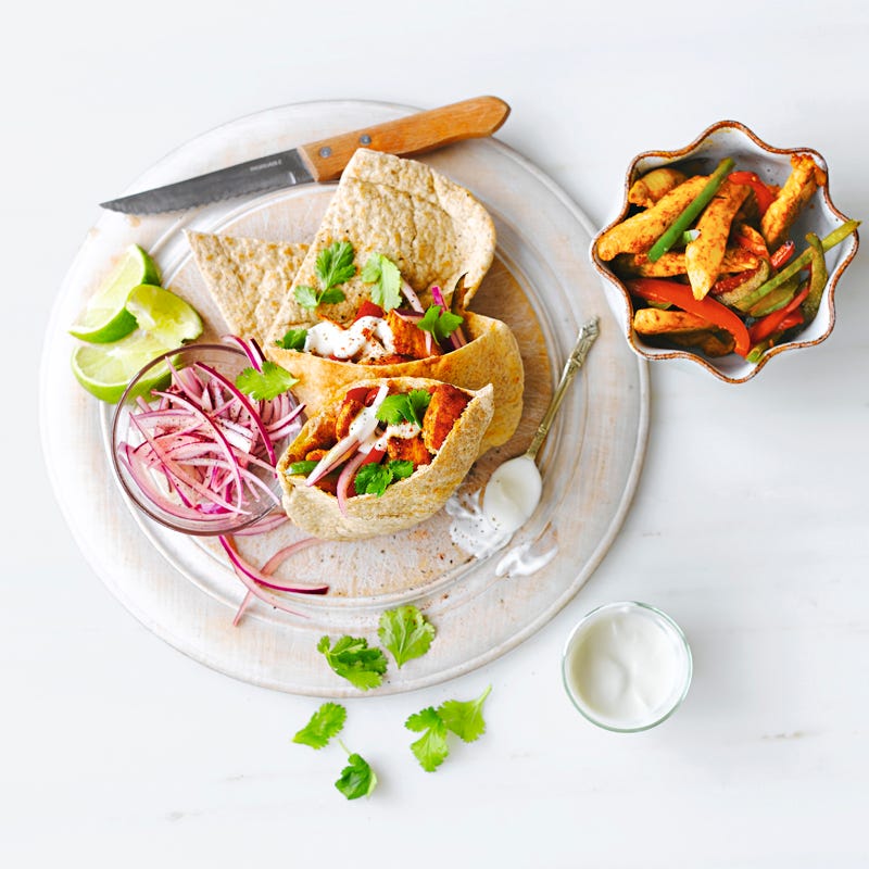 Foto Herzhafte Hähnchenpitas von WW