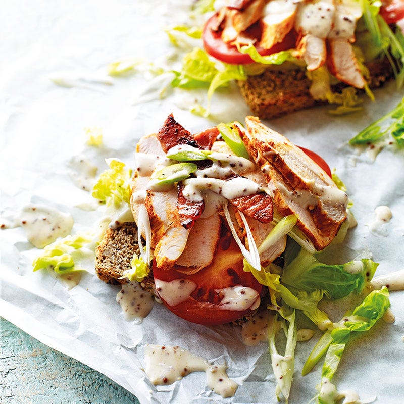 Photo of Chicken & bacon open sandwich by WW