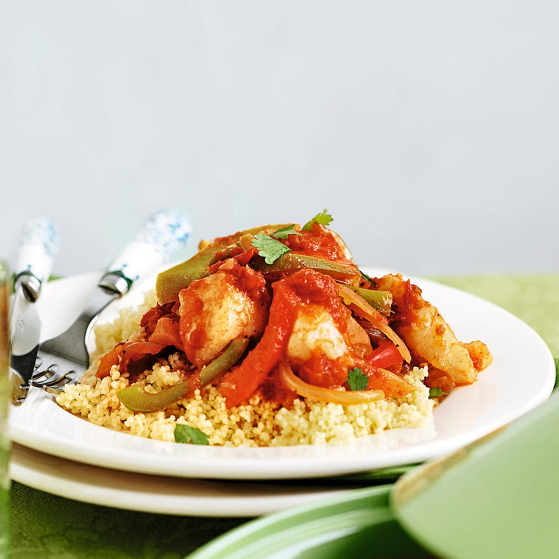 Foto Kabeljau marokkanische Art mit Zitronen-Couscous von WW