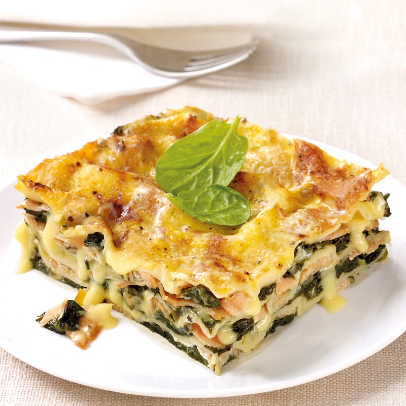 Foto Lachslasagne mit Spinat von WW