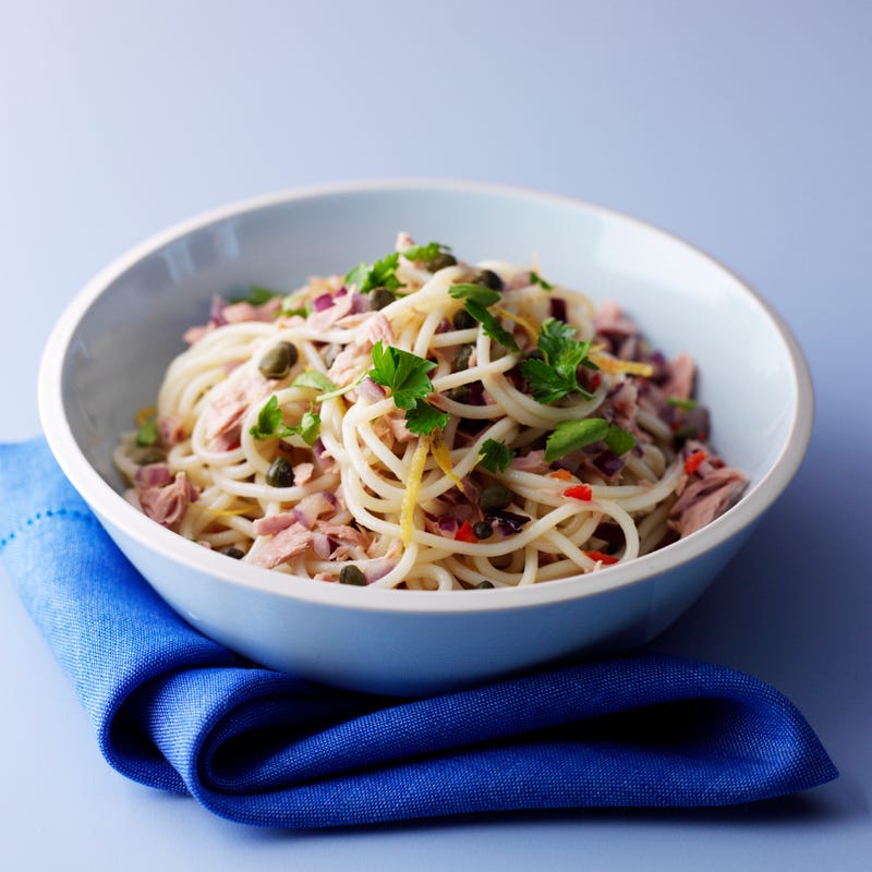 Foto Schnelle Spaghetti mit Thunfisch, Kapern und Chili von WW