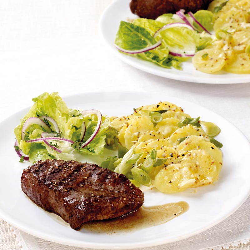Foto Pfeffersteaks mit Kartoffelgratin von WW
