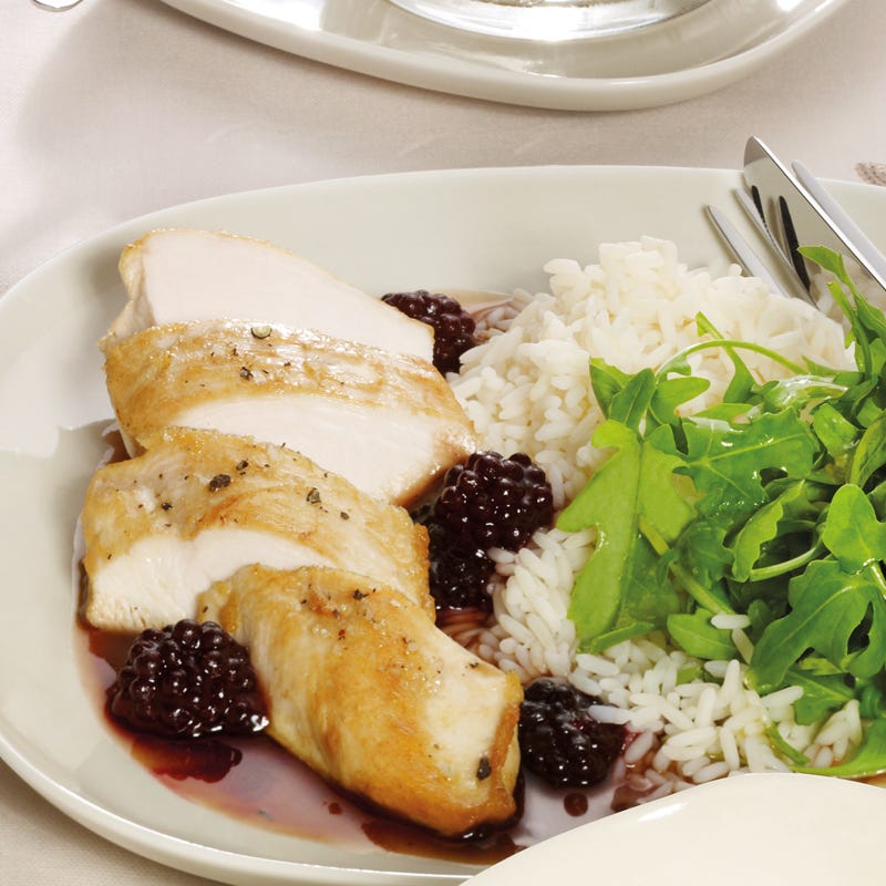 Foto Hähnchenfilet mit Brombeersauce von WW