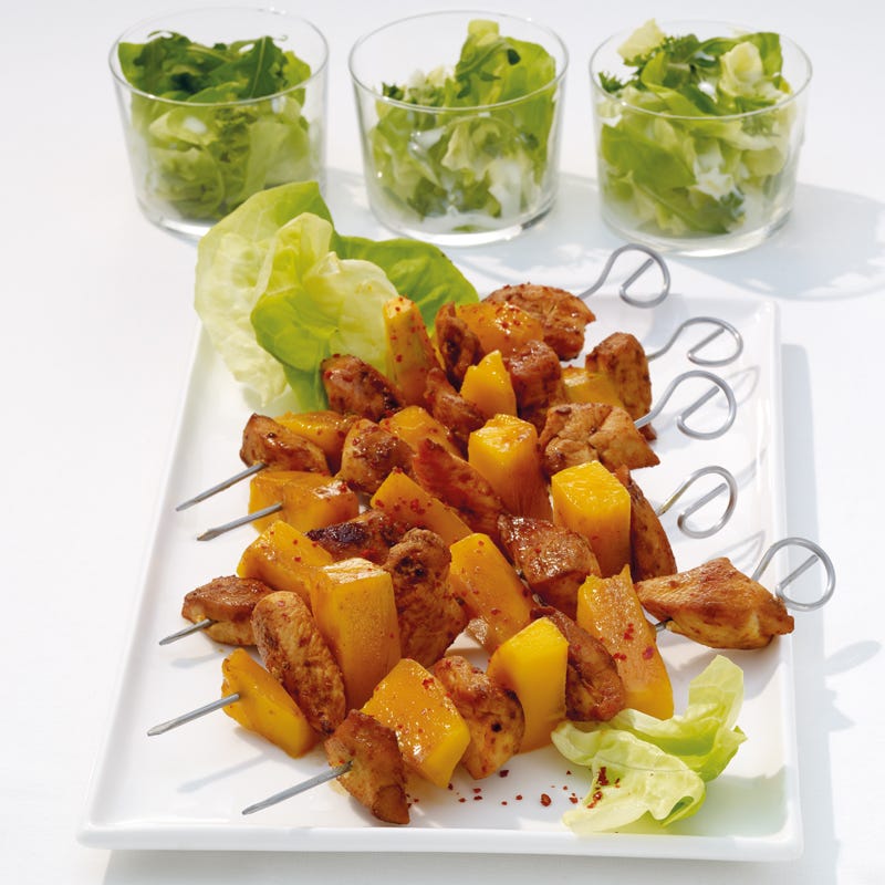 Foto Scharfe Hähnchen-Mango-Spieße von WW