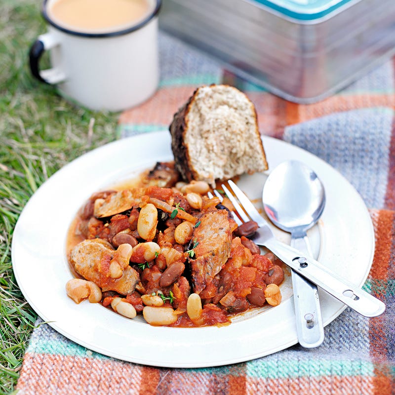 Foto Cowboybohnen mit Würstchen von WW