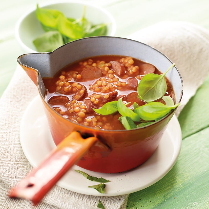 Roter Linseneintopf mit Cabanossi Rezept | WW Deutschland Roter Linseneintopf mit Cabanossi Rezept | WW Deutschland