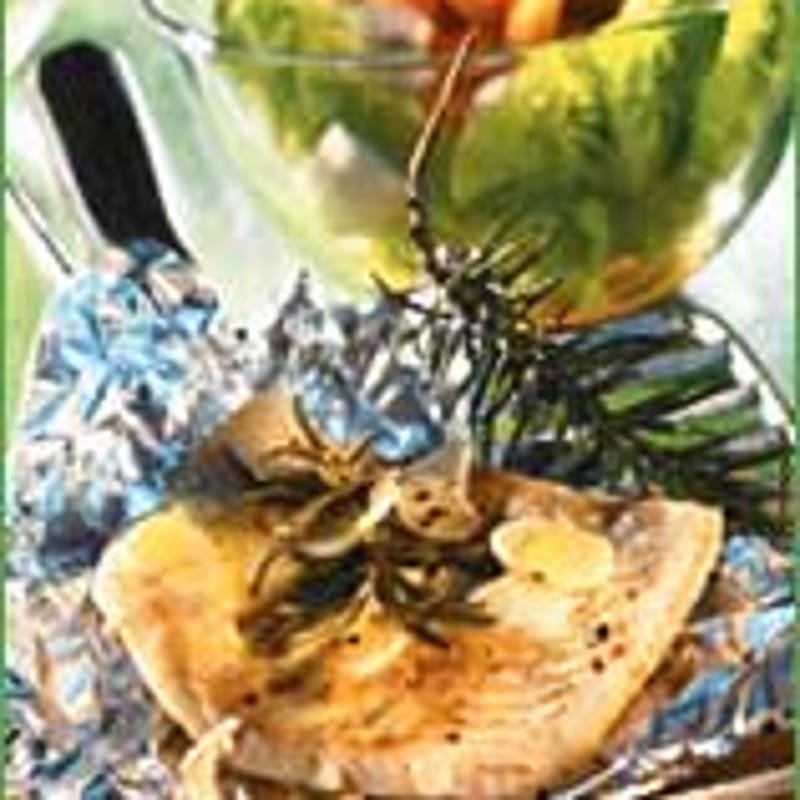 Foto Seelachspäckchen mit Salat von WW