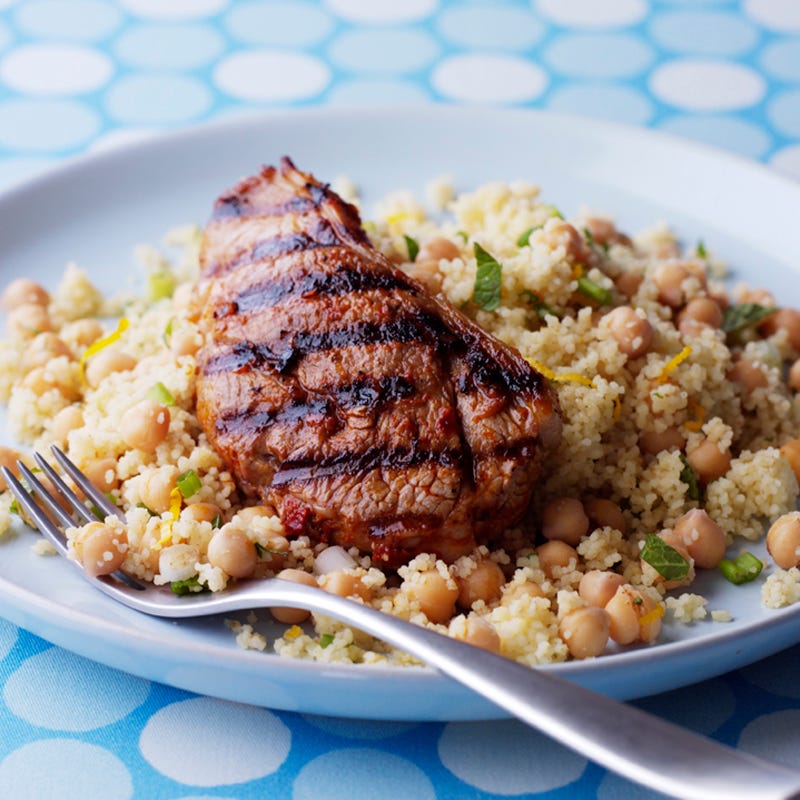 Foto Harissa-Lamm mit Couscous und Orange von WW
