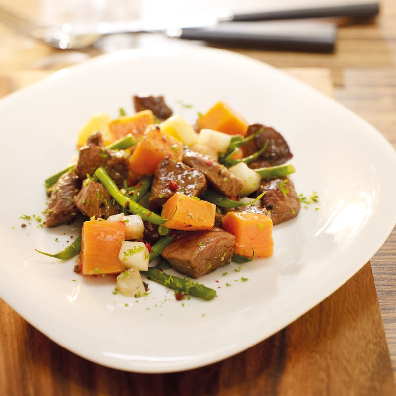 Foto Steakpfanne mit Süßkartoffeln von WW