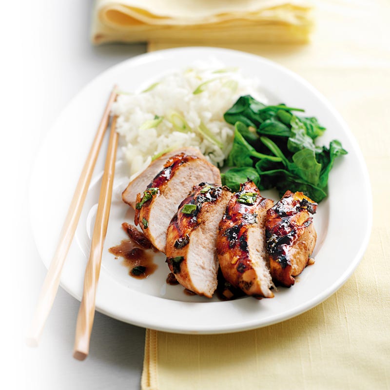 Foto Glasierte Hähnchenbrust mit Jasminreis von WW