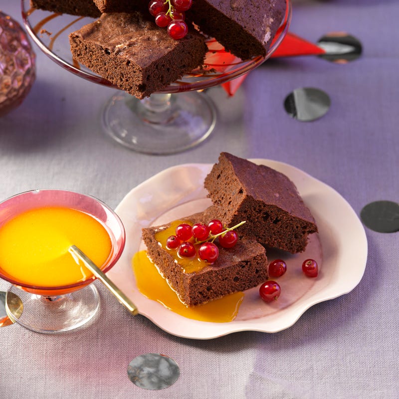 Foto Lebkuchenbrownies mit Passionsfrucht von WW
