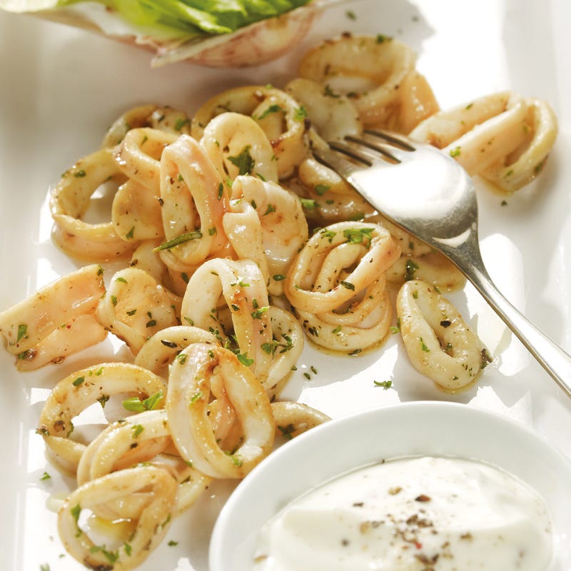 Foto Tintenfischringe mit Aioli von WW