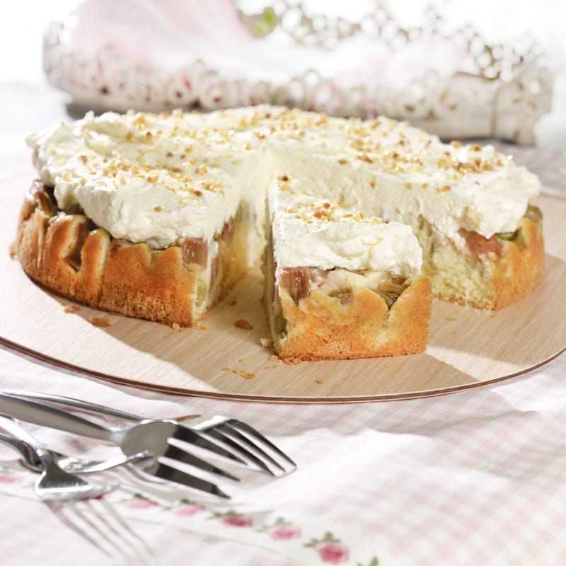 Rhabarber-Frischkäse-Torte
