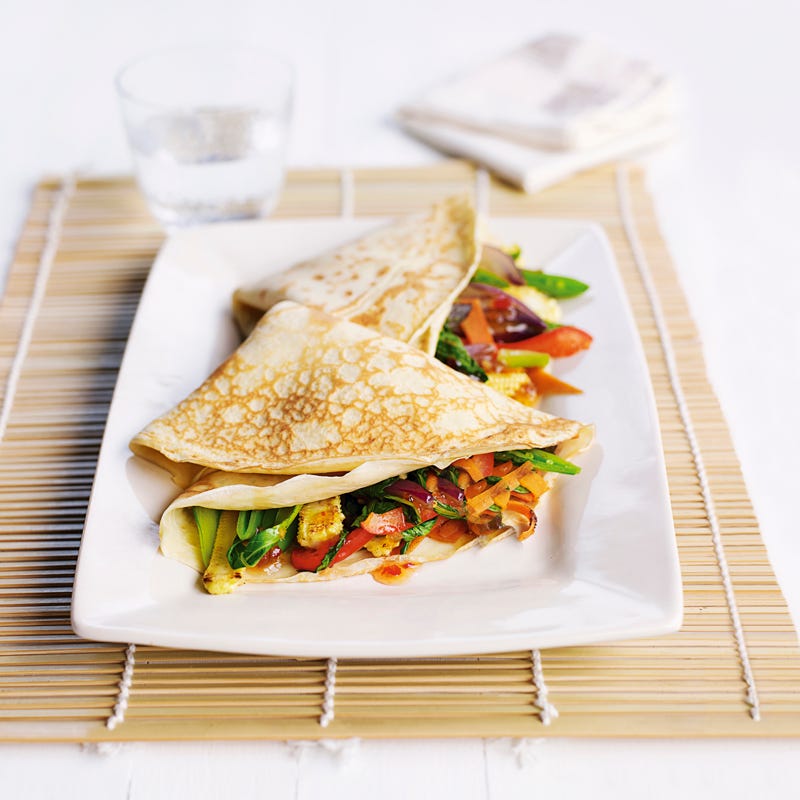 Foto Pfannkuchen mit Gemüsefüllung von WW