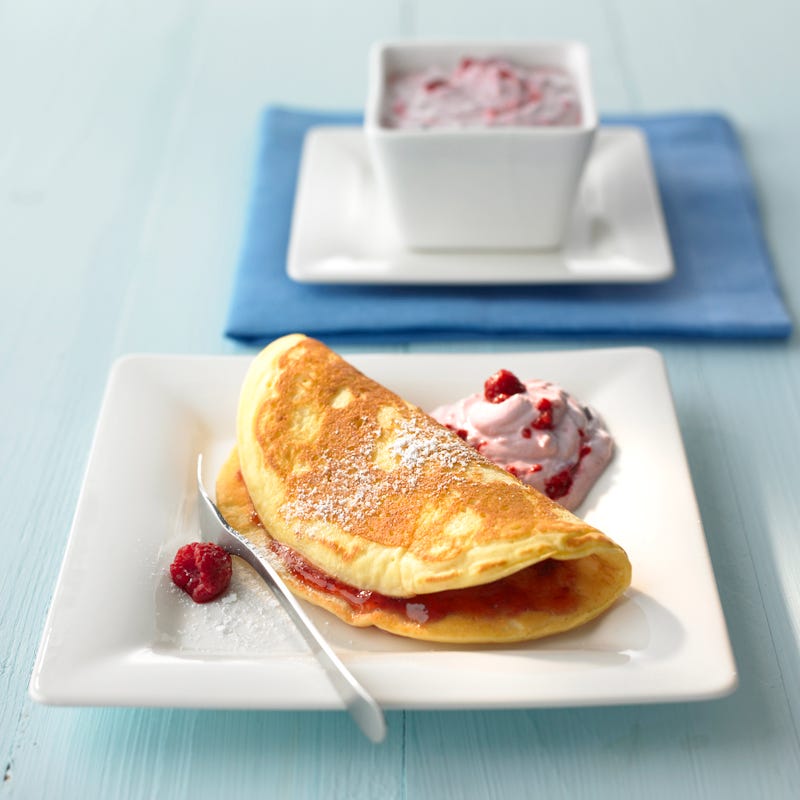 Foto Pfannkuchen mit Beerenquark von WW