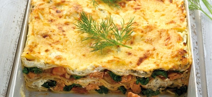 Lachs-Spinat-Lasagne