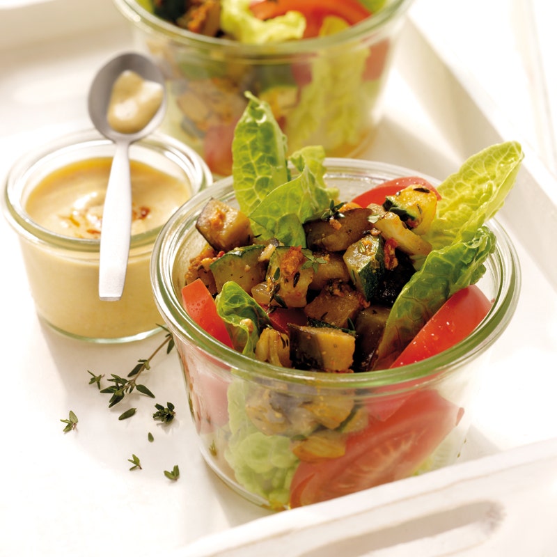 Salat mit Pestogemüse