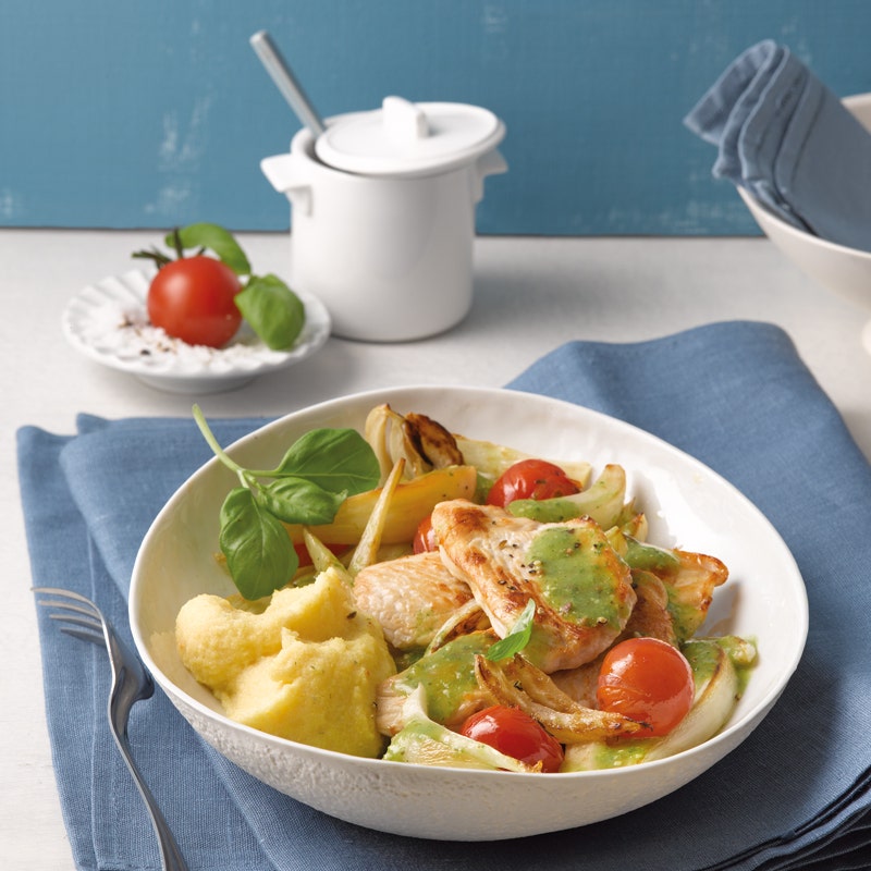 Puten-Fenchel-Pfanne