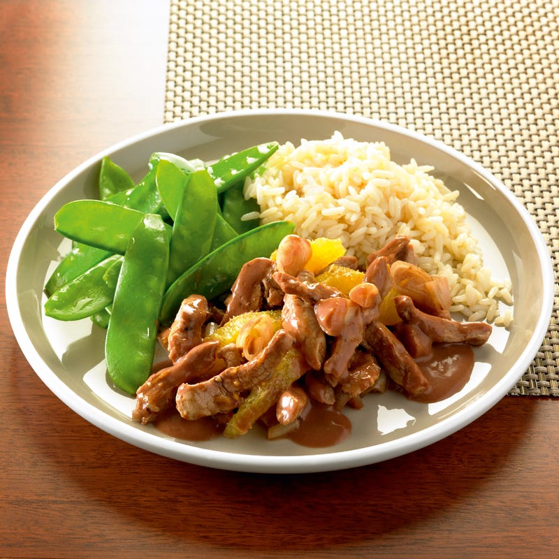 Foto Schweinefilet in Orangen-Schoko-Sauce von WW