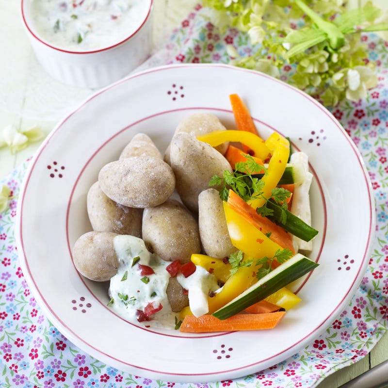 Foto Meersalzkartoffeln mit Bärlauchdip von WW