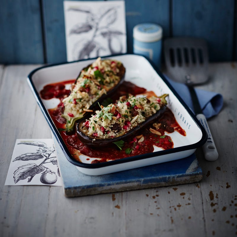 Foto Aubergine mit Couscousfüllung von WW