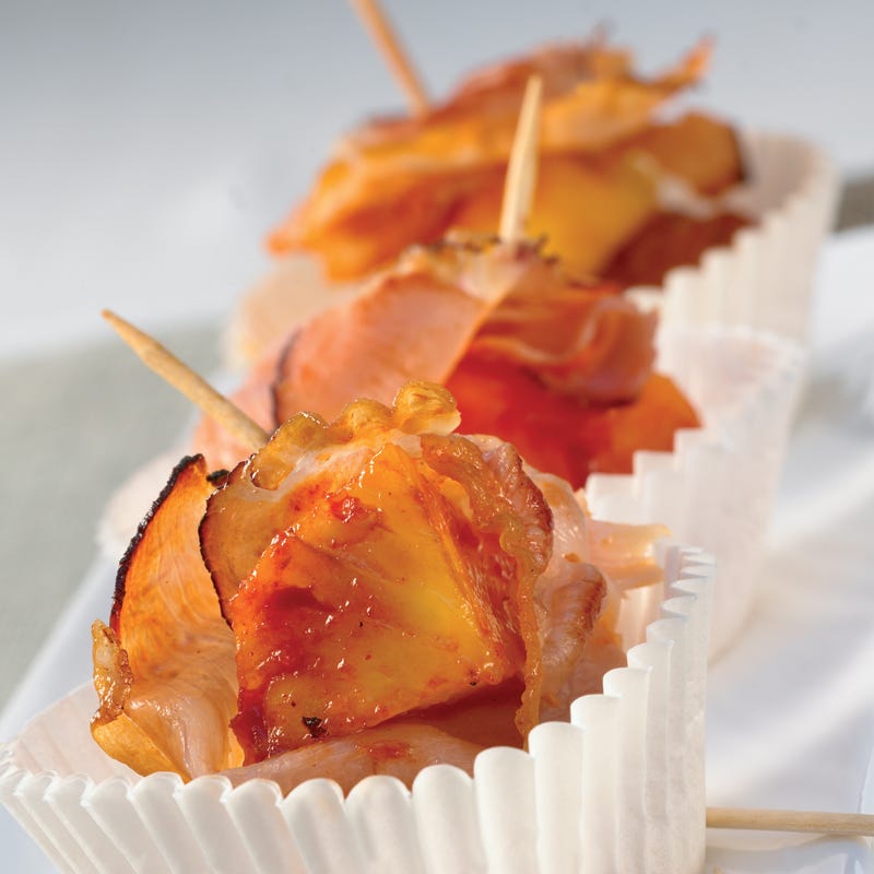 Papaya- und Ananaspäckchen