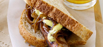 Bratwurst-Sandwich