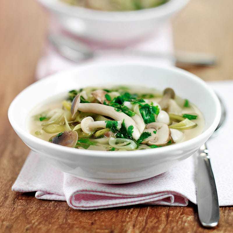 Foto Pilzsuppe mit geröstetem Knoblauch von WW
