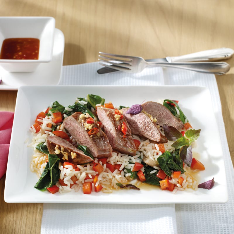 Foto Asiatische Ente mit Pak-Choi-Reis von WW