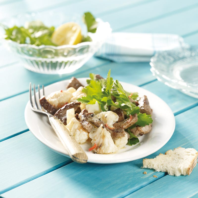 Foto Blumenkohlsalat mit feurigem Rinderfilet von WW