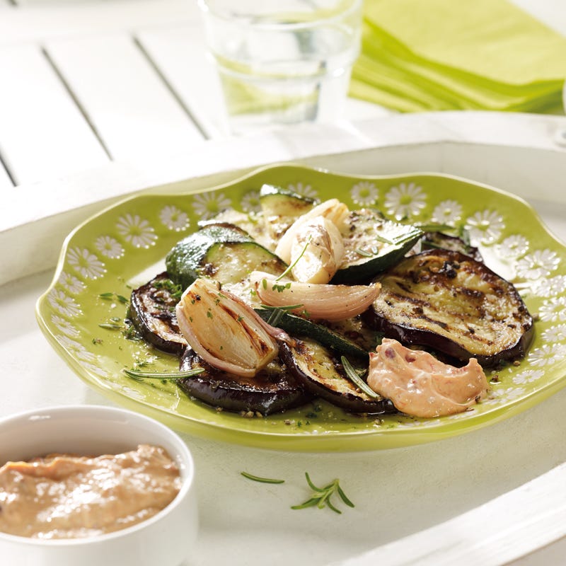 Foto Grillgemüse mit Quarkcreme von WW