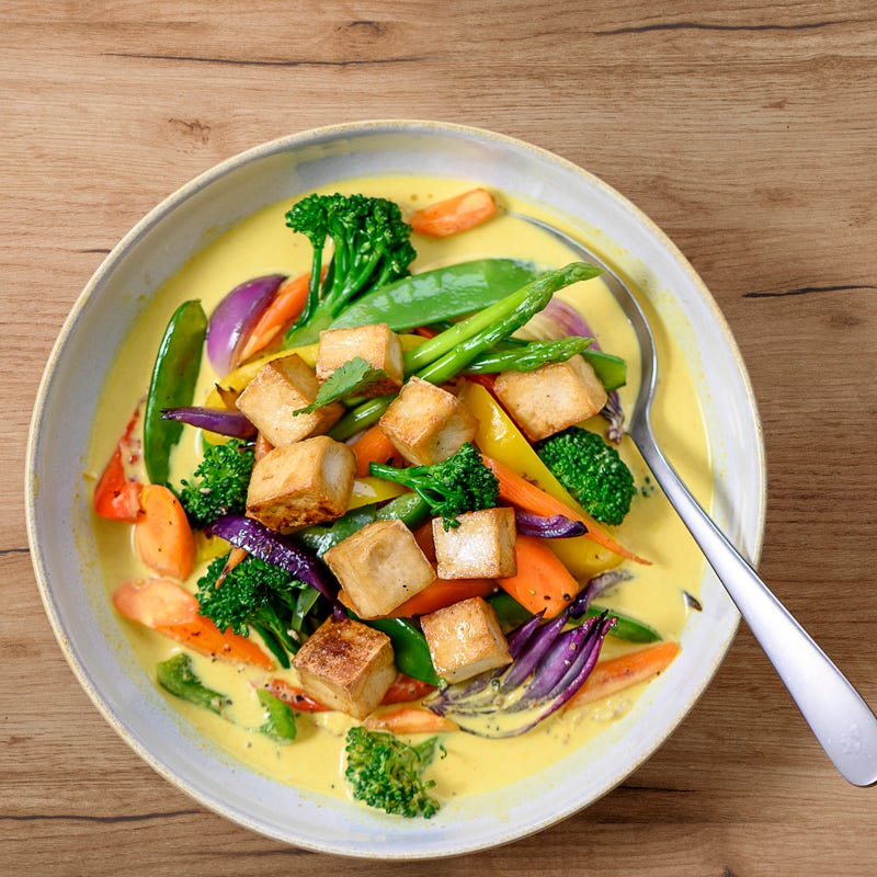 Tofucurry mit Asia-Gemüse
