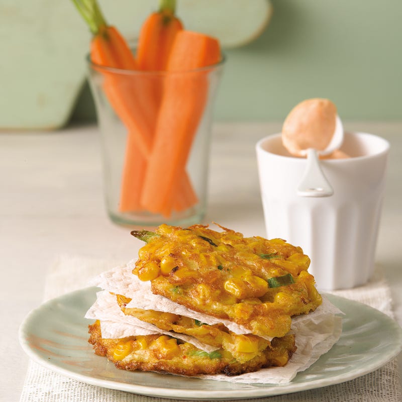 Foto Maisküchlein mit Harissaquark von WW