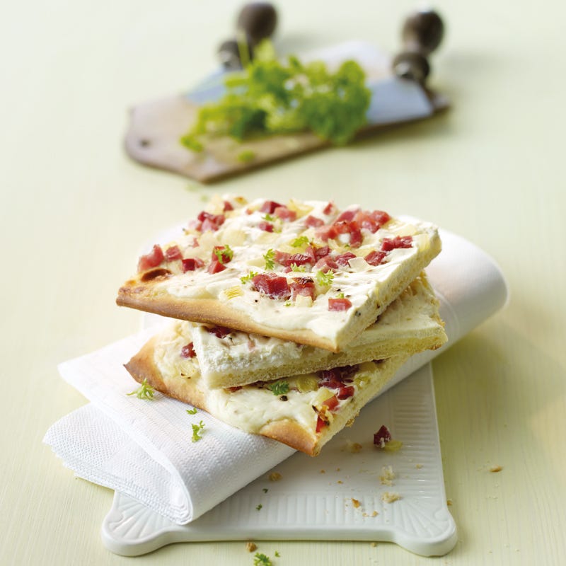 Foto Flammkuchen mit Schinken von WW