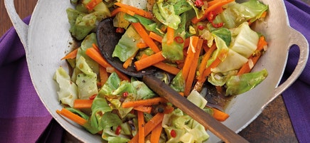 Spitzkohlgemüse aus dem Wok