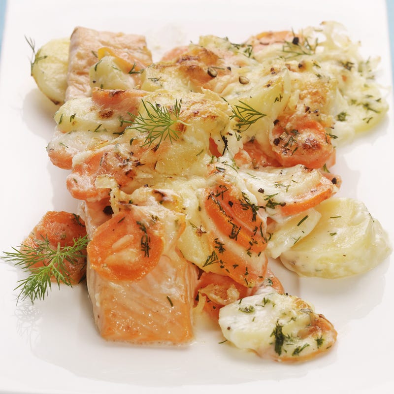 Foto Lachs-Karotten-Gratin von WW