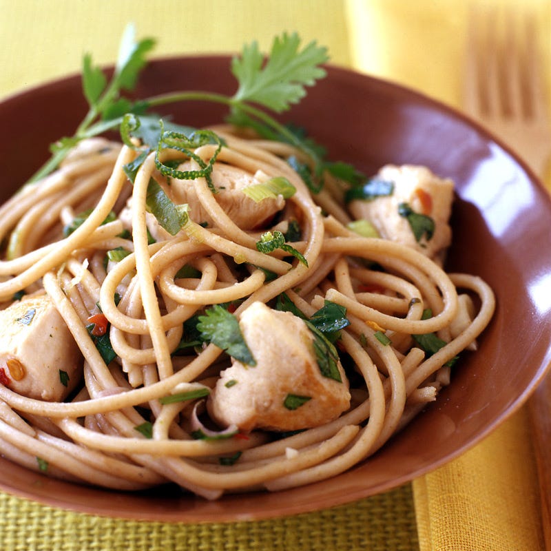 Foto Pasta mit Hühnchen und Koriander von WW