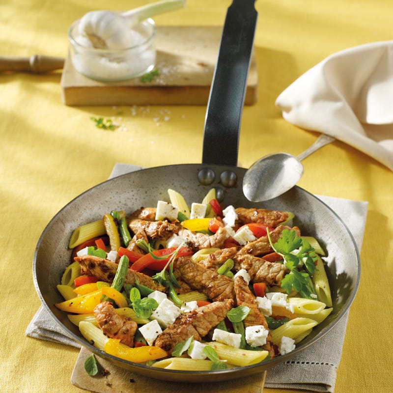 Foto Gyrospfanne mit Schafskäse von WW